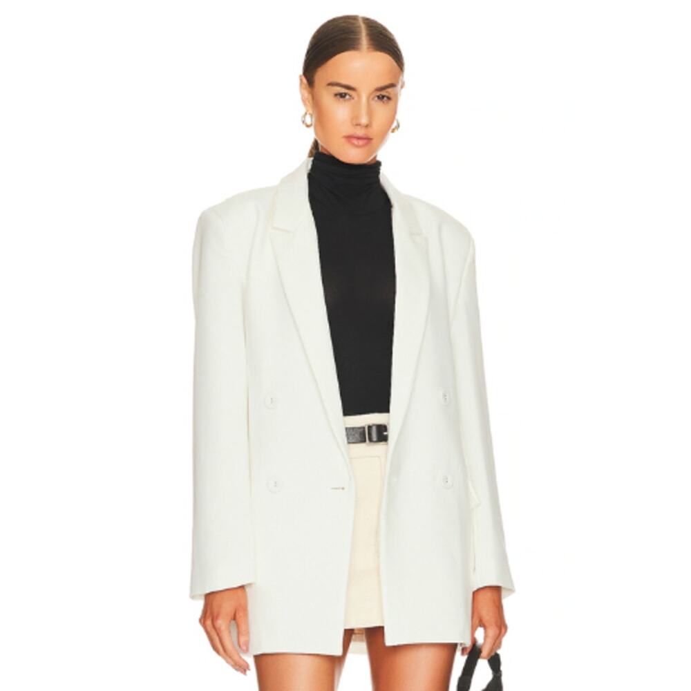 Bardot Maison Split Back Blazer in Orchid White – NWOT – Size Small